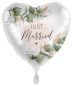Preview: Folienballon - Just Married romantic garden - ø 43cm